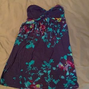 Strapless summer dress